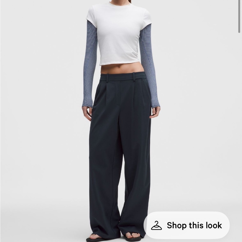 Daydrift High-Rise Wide-Leg Pants - True Navy, regular (31.5)